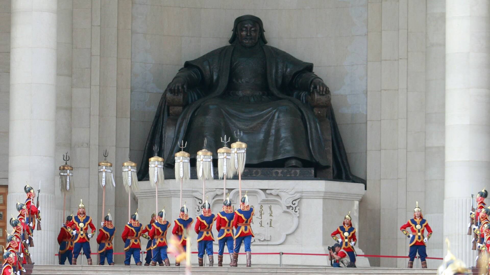 Genhgis Khan statue in central of Ulaanbaatar