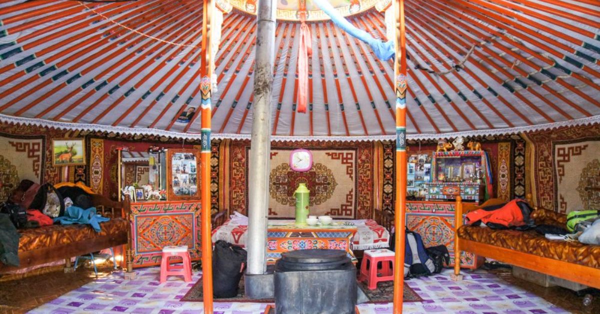 Furniture of yurt ger