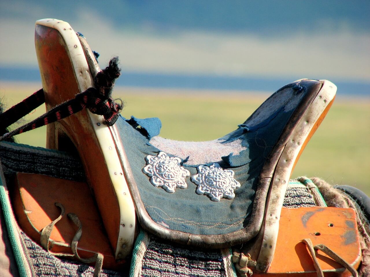 Mongolian horse saddle