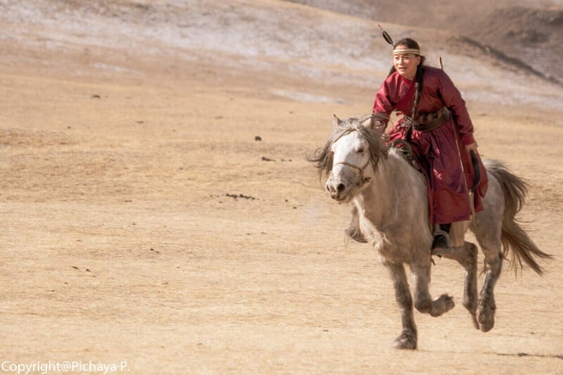 mongolian female horse archer