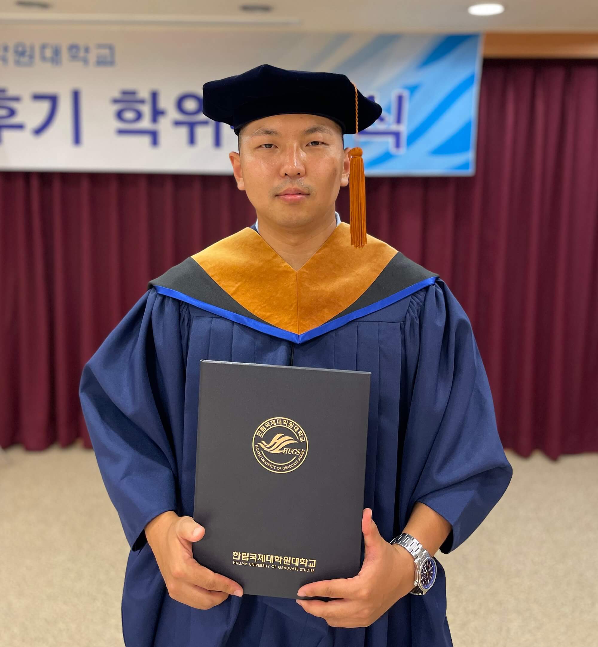 master graduation in Hallym university