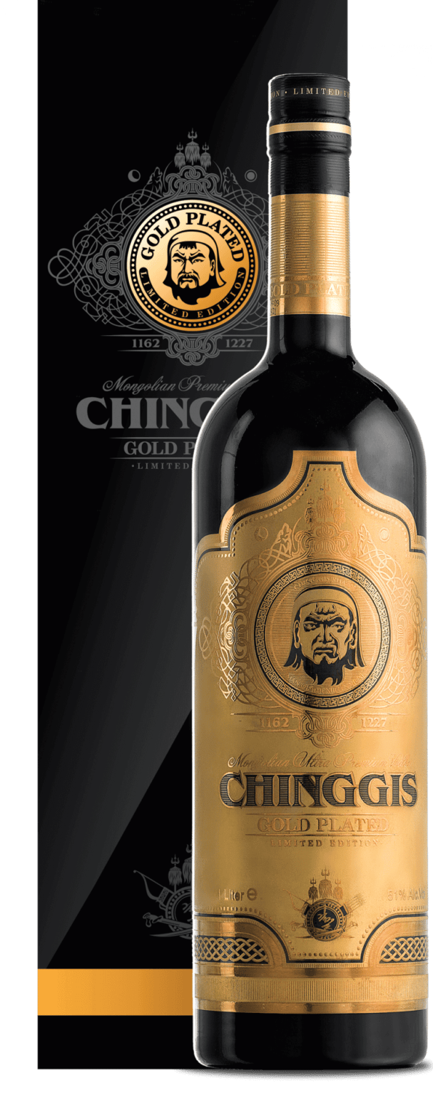 chinggis vodka goldpalted