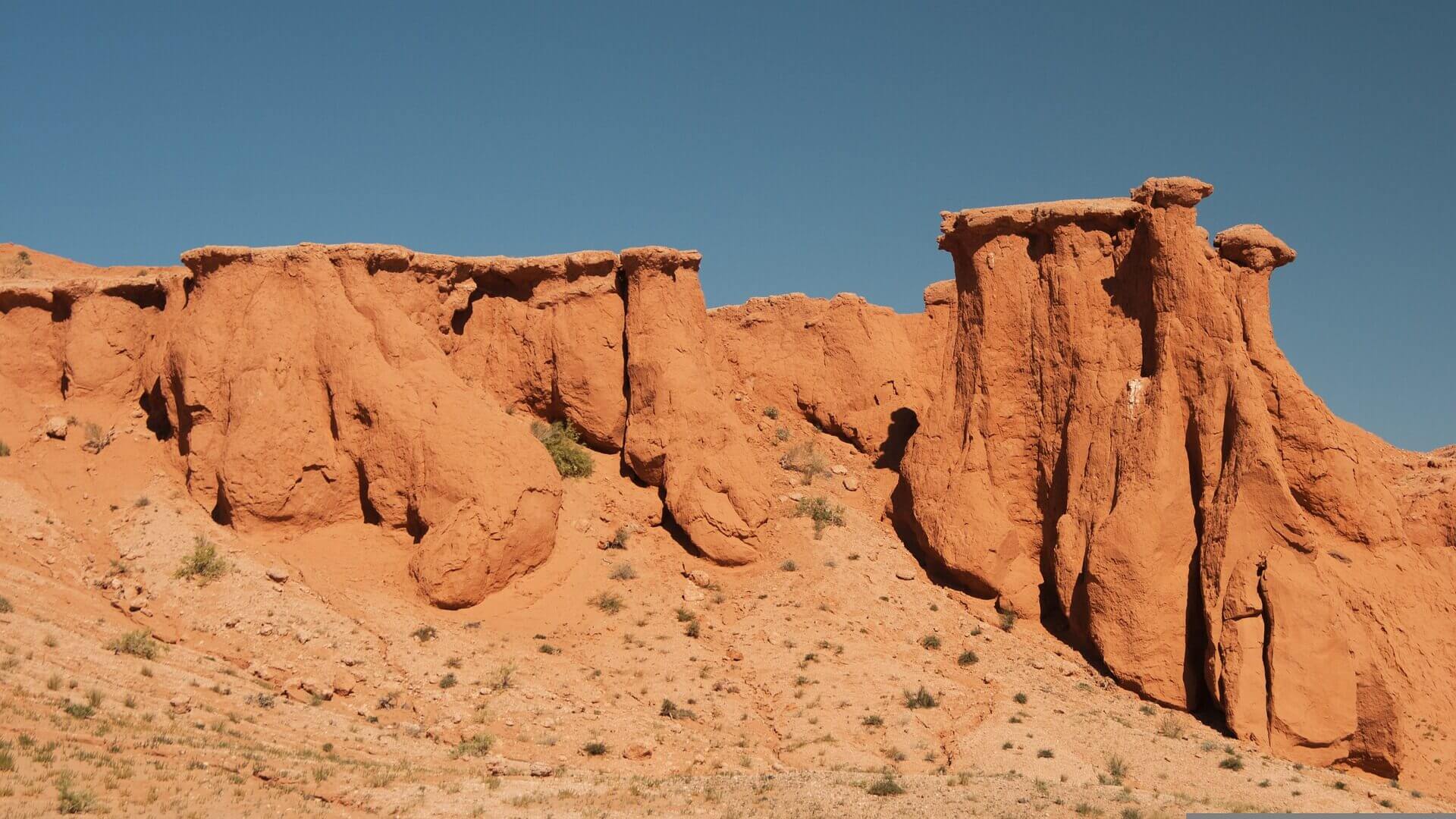 Bayanzag / Flaming cliff