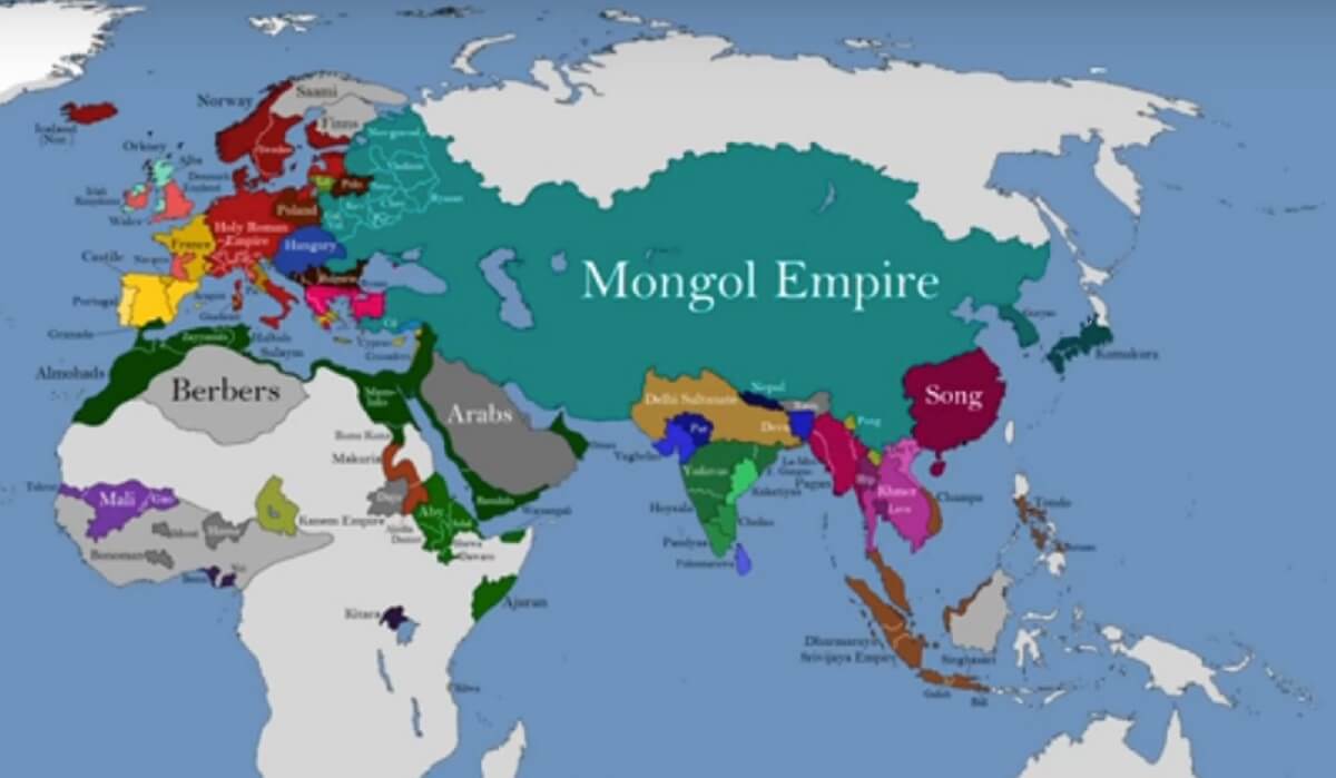 Mongolian empire map