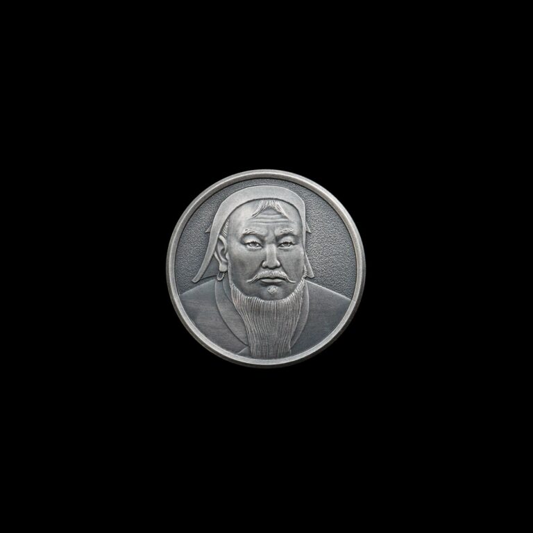 Genghis Khan Badge Amazing Mongolia