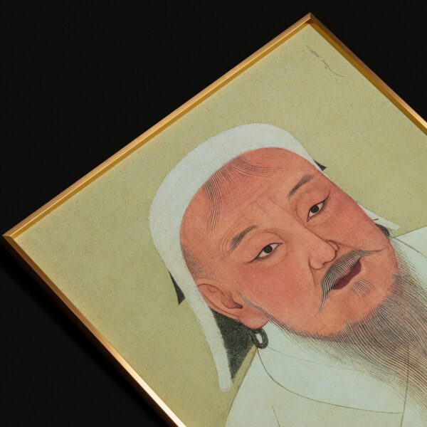 Chingis khaan silk portrait 6