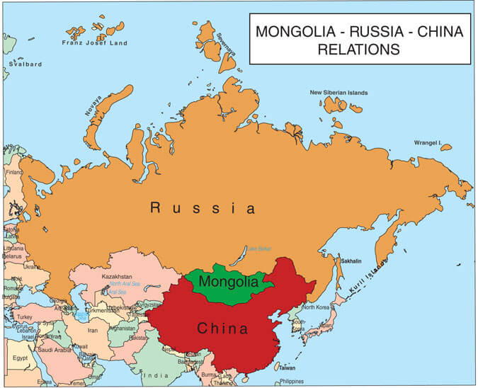 MongoliaChinaRussiaRela Map