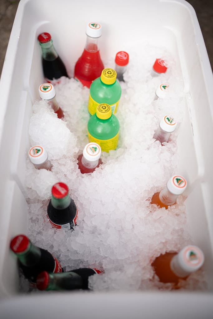 Drinks in a Freezer