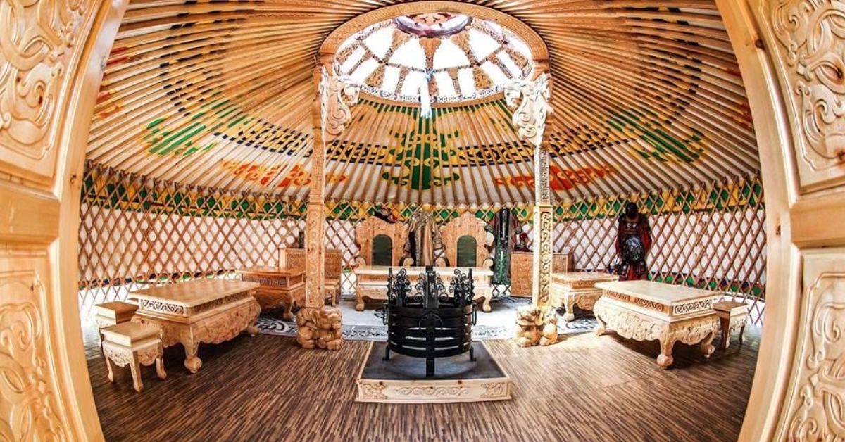 Modern yurts interior