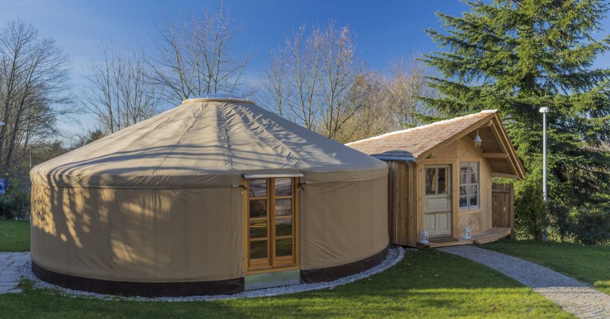 Modern yurts with waterproof top