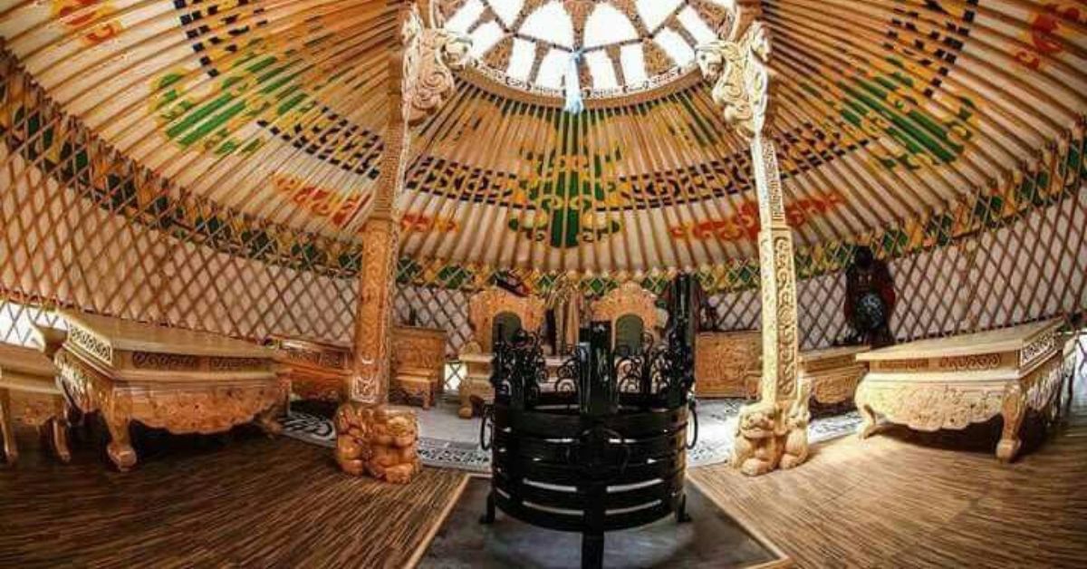 Mongolian modern yurts interior