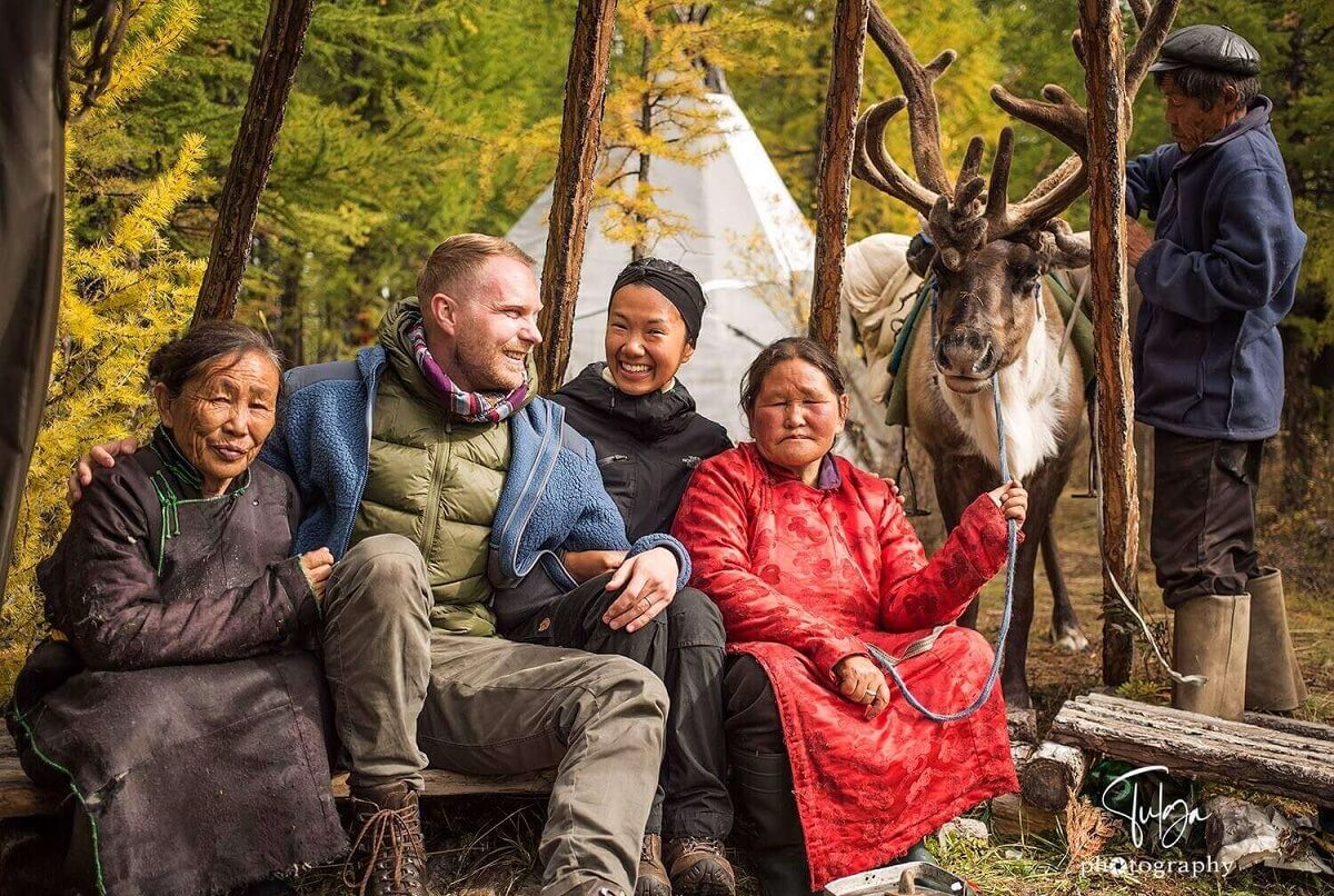 travellers with reindeer