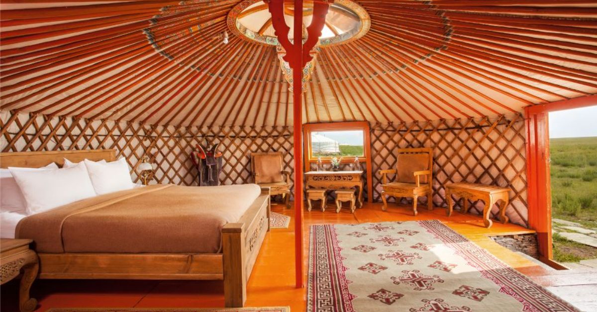 Yurts inside